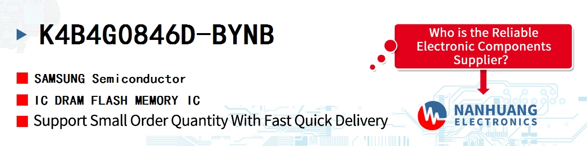 K4B4G0846D-BYNB SAMSUNG IC DRAM FLASH MEMORY IC