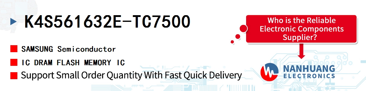 K4S561632E-TC7500 SAMSUNG IC DRAM FLASH MEMORY IC