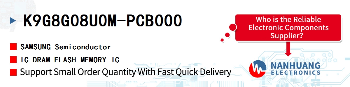 K9G8G08U0M-PCB000 SAMSUNG IC DRAM FLASH MEMORY IC
